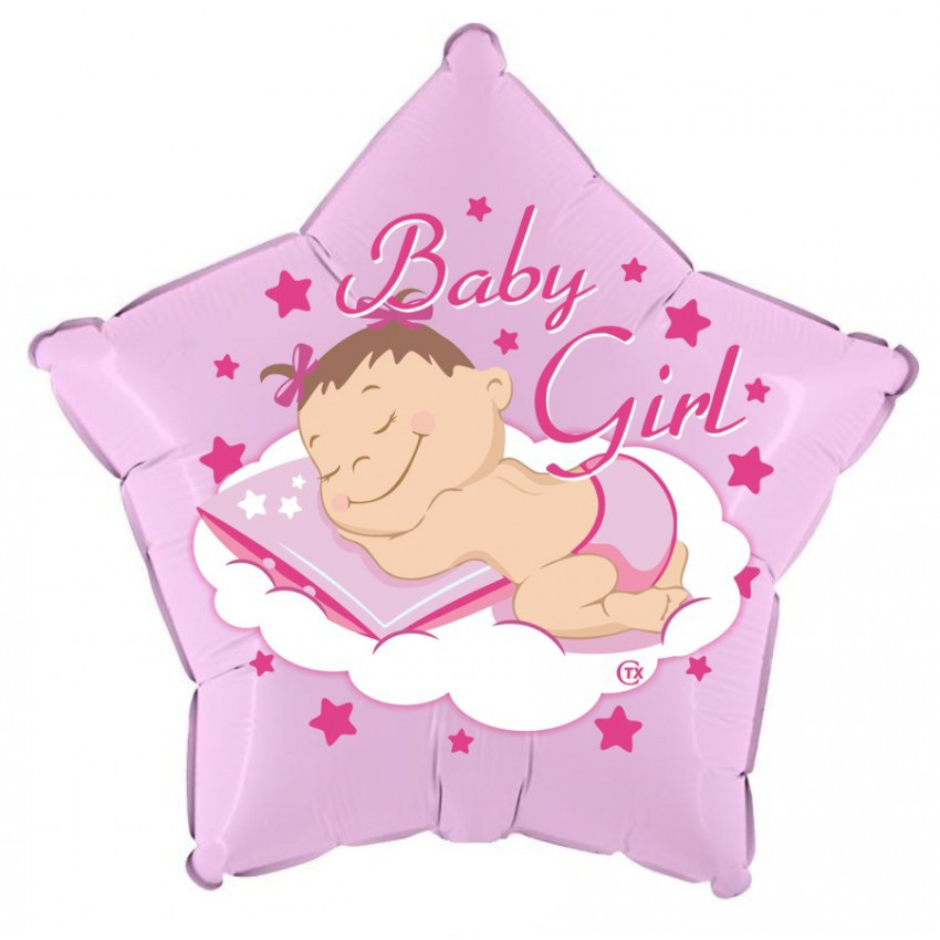 Palloncini Mylar CTX+ - Baby Girl Stella (18”)